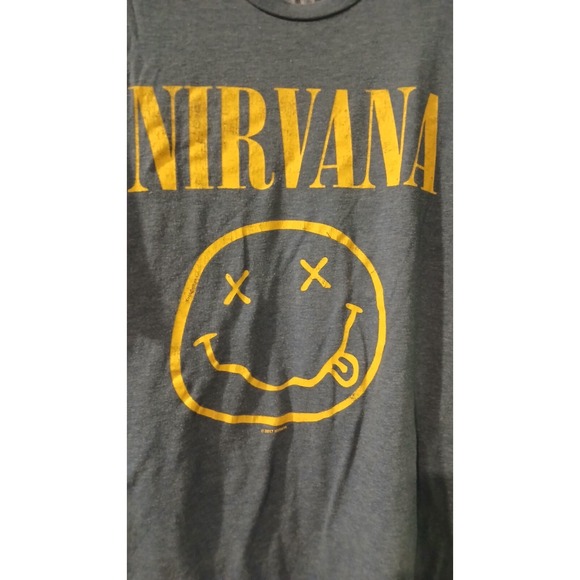 Nirvana T-Shirt Men's Size Large Officially Licensed Kurt Cobain Rock Retro - Picture 2 of 4